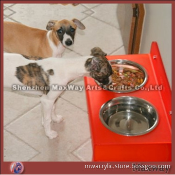 Adjustable Wall Acrylic Dog Basin Holder